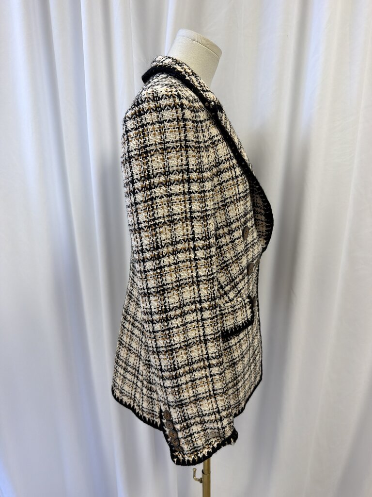 Veronica Beard Tweed Print Blazer
