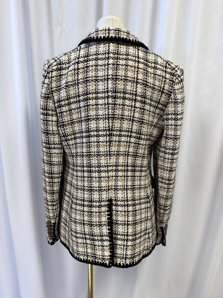 Veronica Beard Tweed Print Blazer