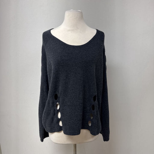 Quinn Grey Cut Out Sweater