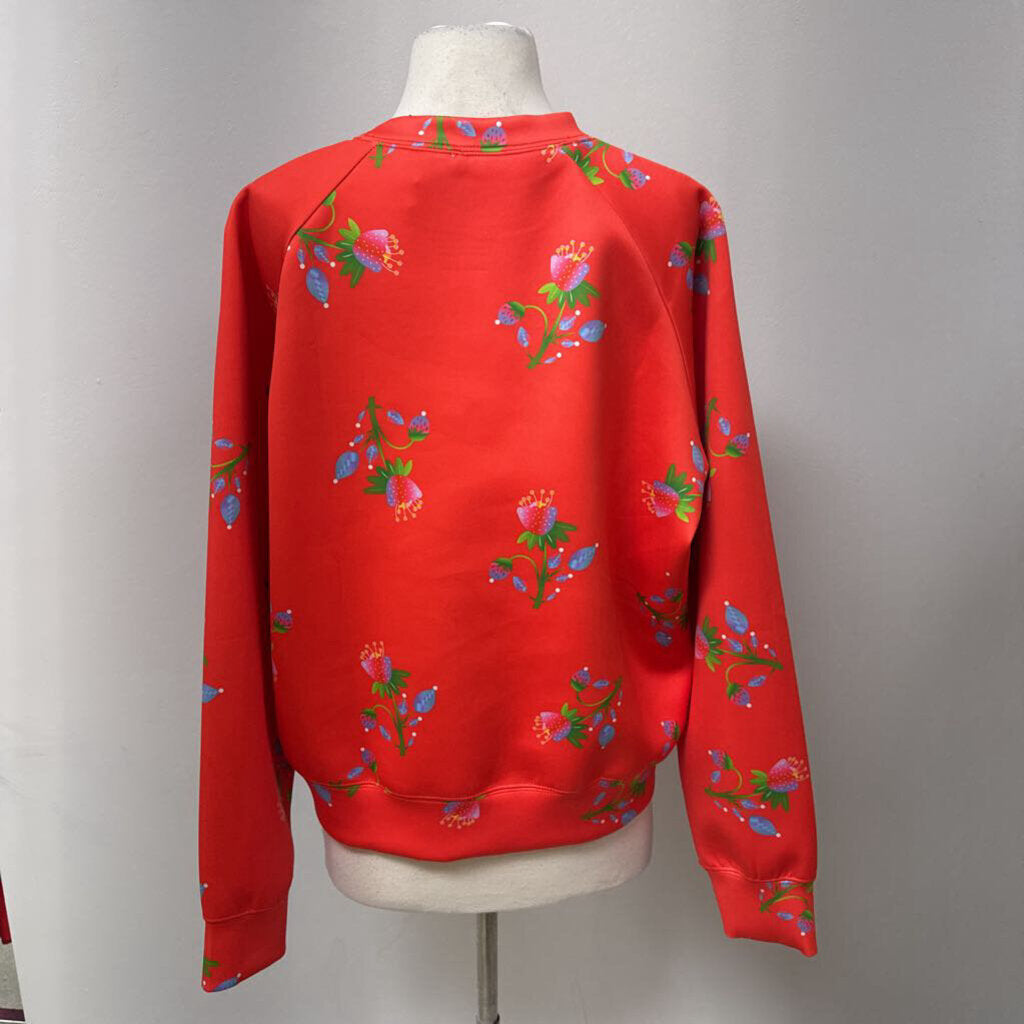 Cynthia Rowley Orange Floral Crewneck