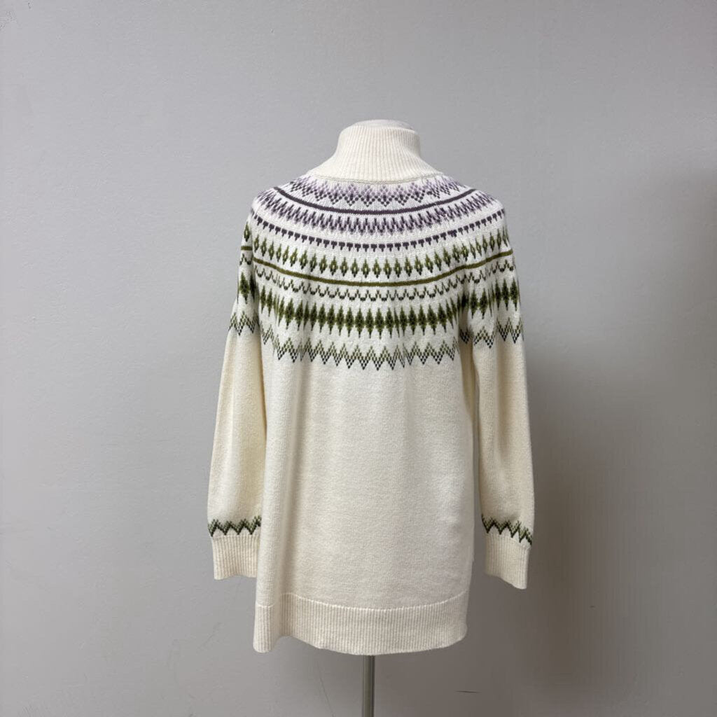 Tuckernuck Mock Fairisle Hi/Low Sweater