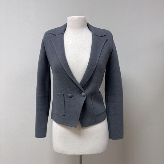 L'Agence Grey Knit Blazer