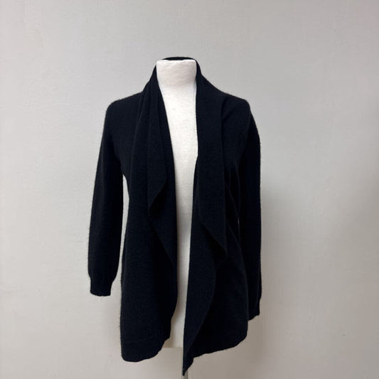 Neiman Marcus Black Cashmere Open Cardigan