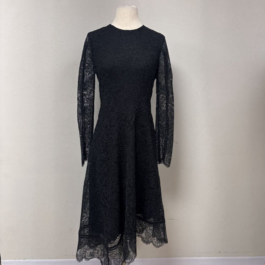 Donna Karan Black Lace Maxi Dress NWT