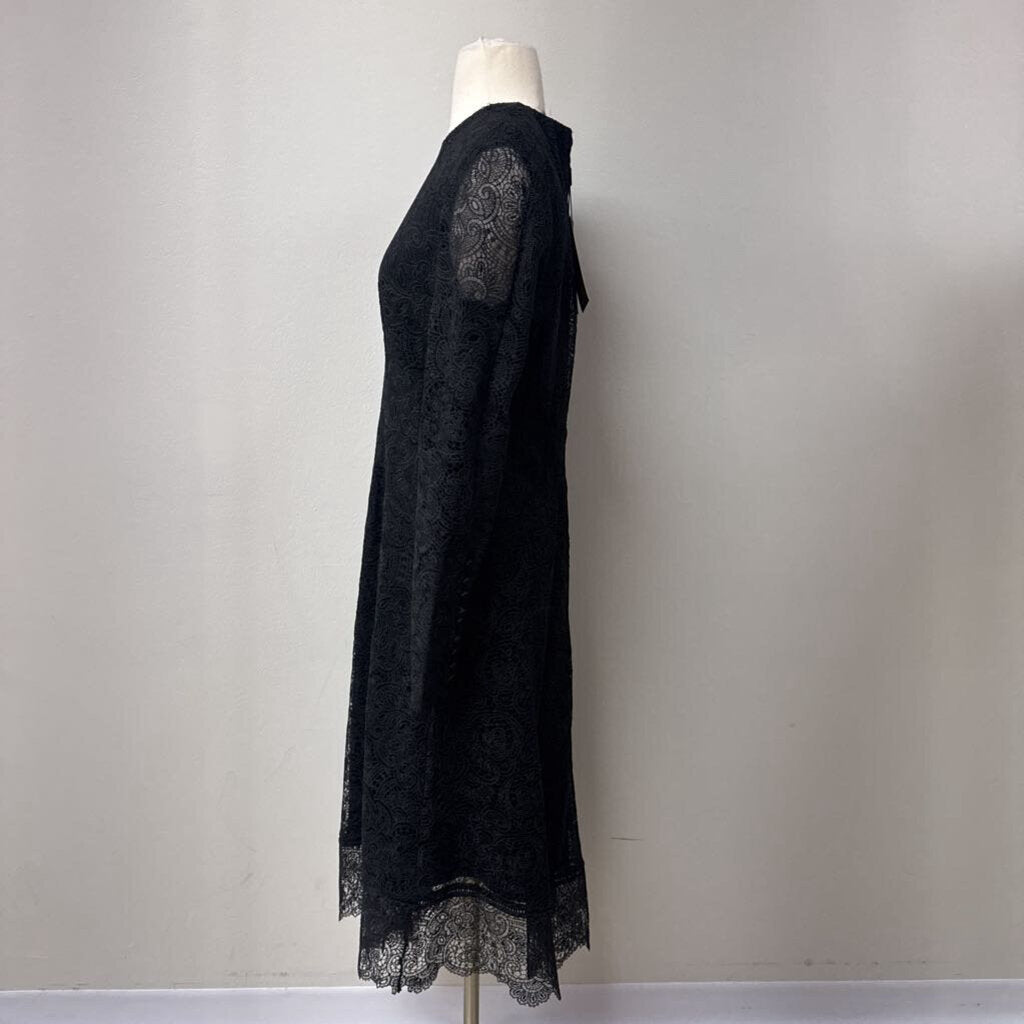 Donna Karan Black Lace Maxi Dress NWT