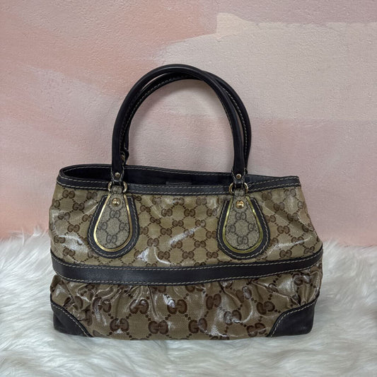 Gucci Vintage Monogram Crystal Mix Shoulder Bag