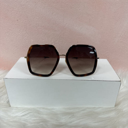 Gucci Tortoise Frame Square Sunglass