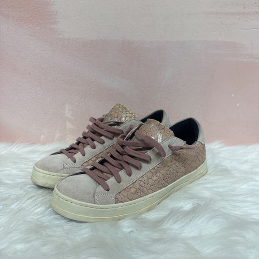 P448 Leather Mauve Embossed Sneaker