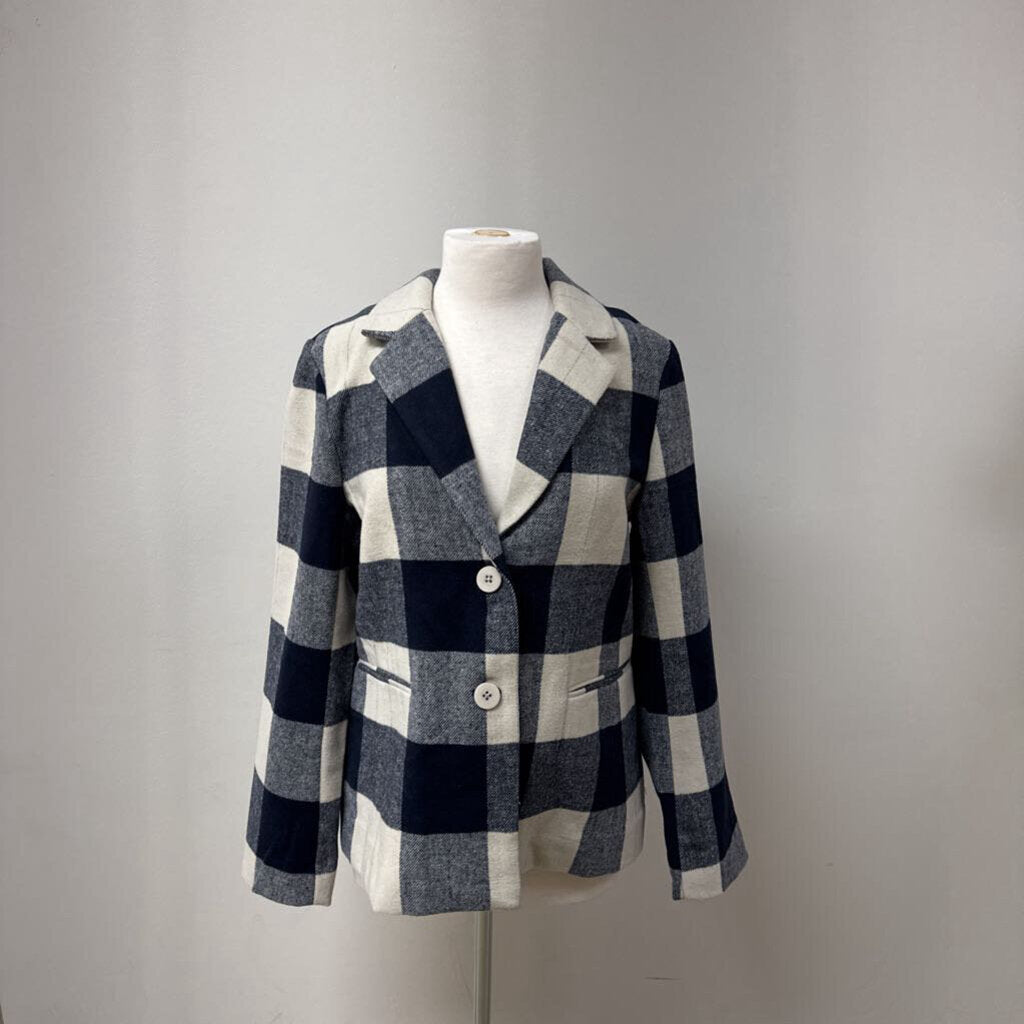 Splendid Blue Buffalo Check Blazer NWT