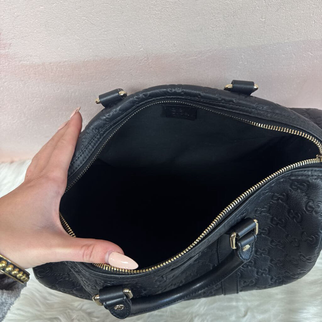 Gucci Black Medium Joy Top Handle Satchel