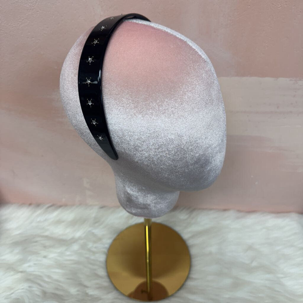 Gucci Black Embellished Resin Headband