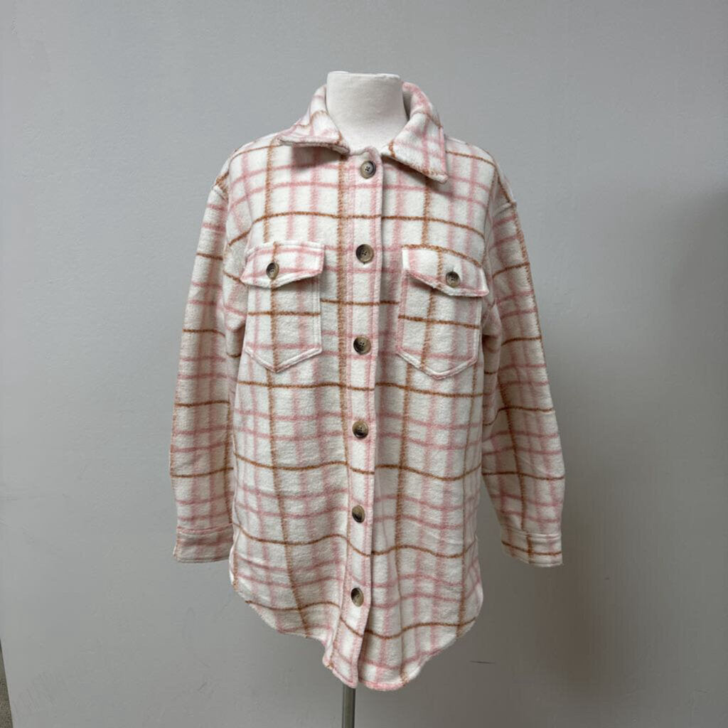 Joie Pink Plaid Shacket