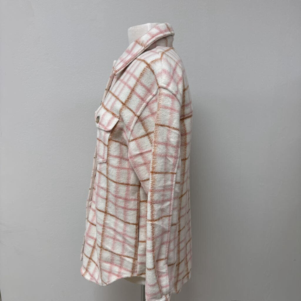 Joie Pink Plaid Shacket