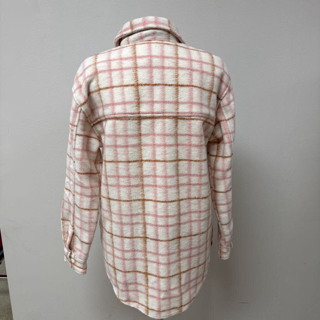 Joie Pink Plaid Shacket