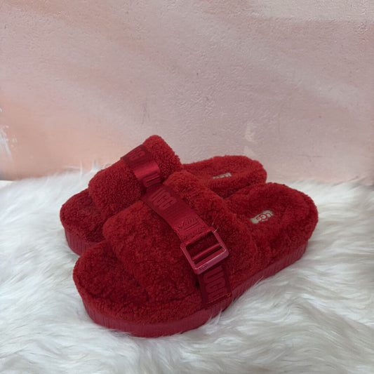 Ugg Red Fluffita Sandal