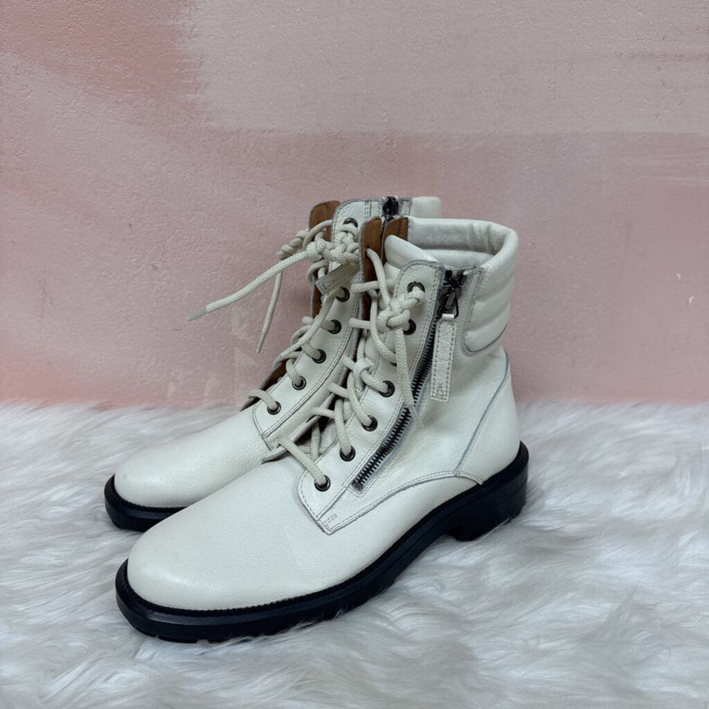 Aquatalia Ivory Lace Up Boot