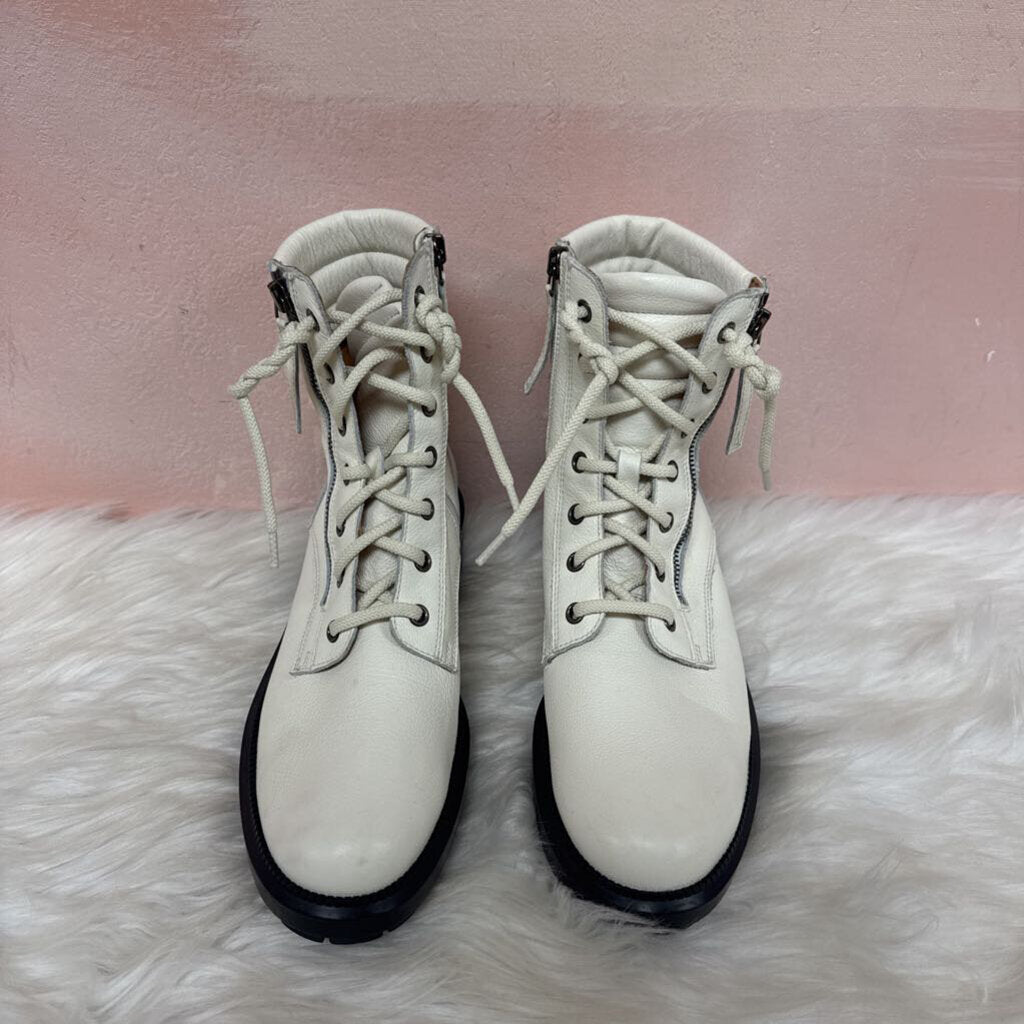 Aquatalia Ivory Lace Up Boot