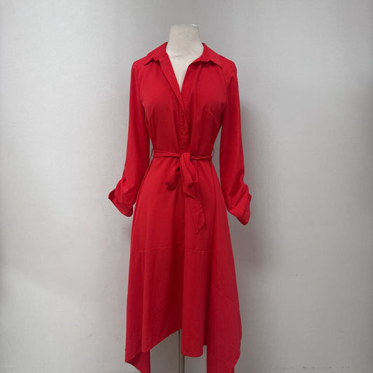 Topshop Red Shirt Dress NWT