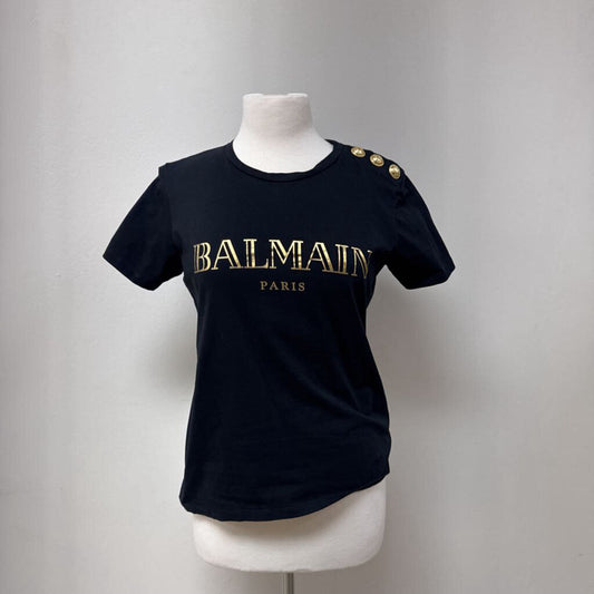 Balmain Black Logo Tee