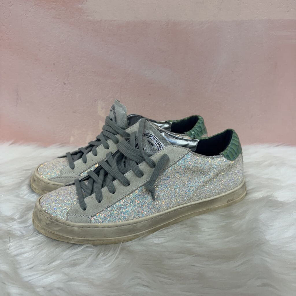 P448 Glitter Printed Sneakers