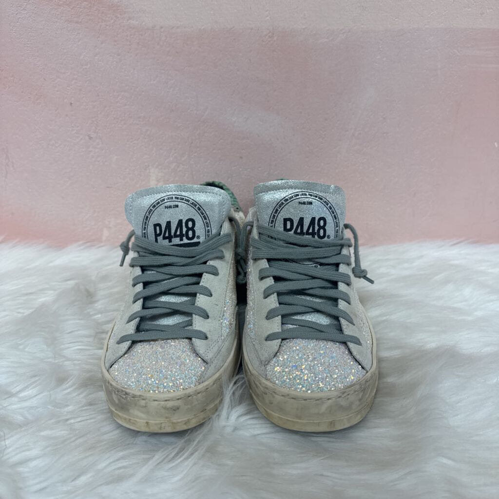 P448 Glitter Printed Sneakers