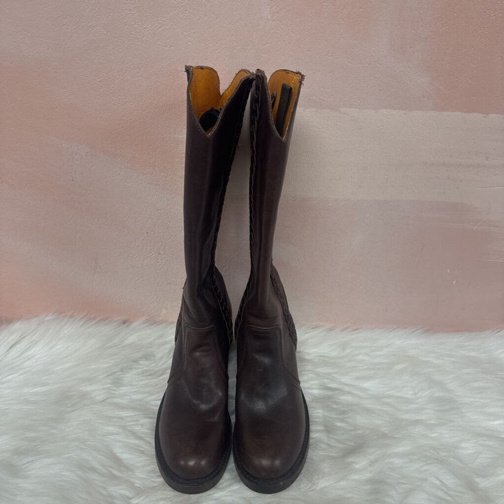 Frye Brown Whipstitch Cowboy Boot NWT