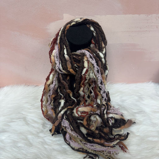 Missoni Brown Yarn Knit Scarf