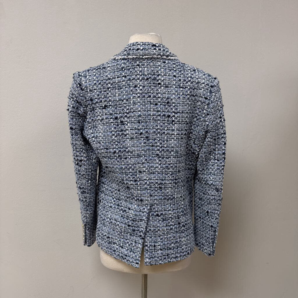 Generation Love Blue Tweed Blazer