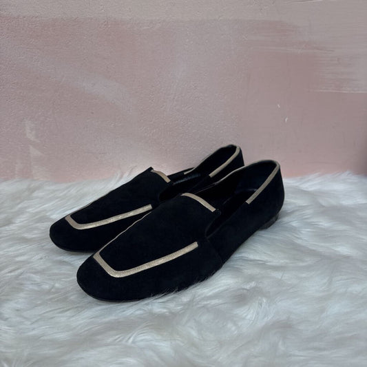 Hermes Black Suede Loafer