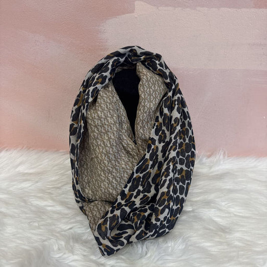 Tory Burch Leopard Print Scarf