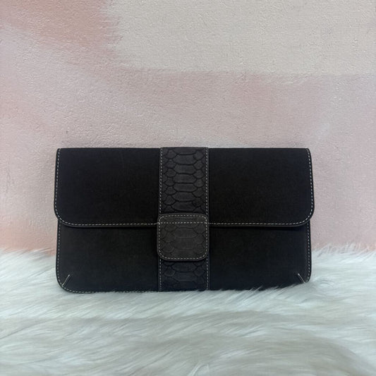 J McLaughlin Brown Flap Clutch