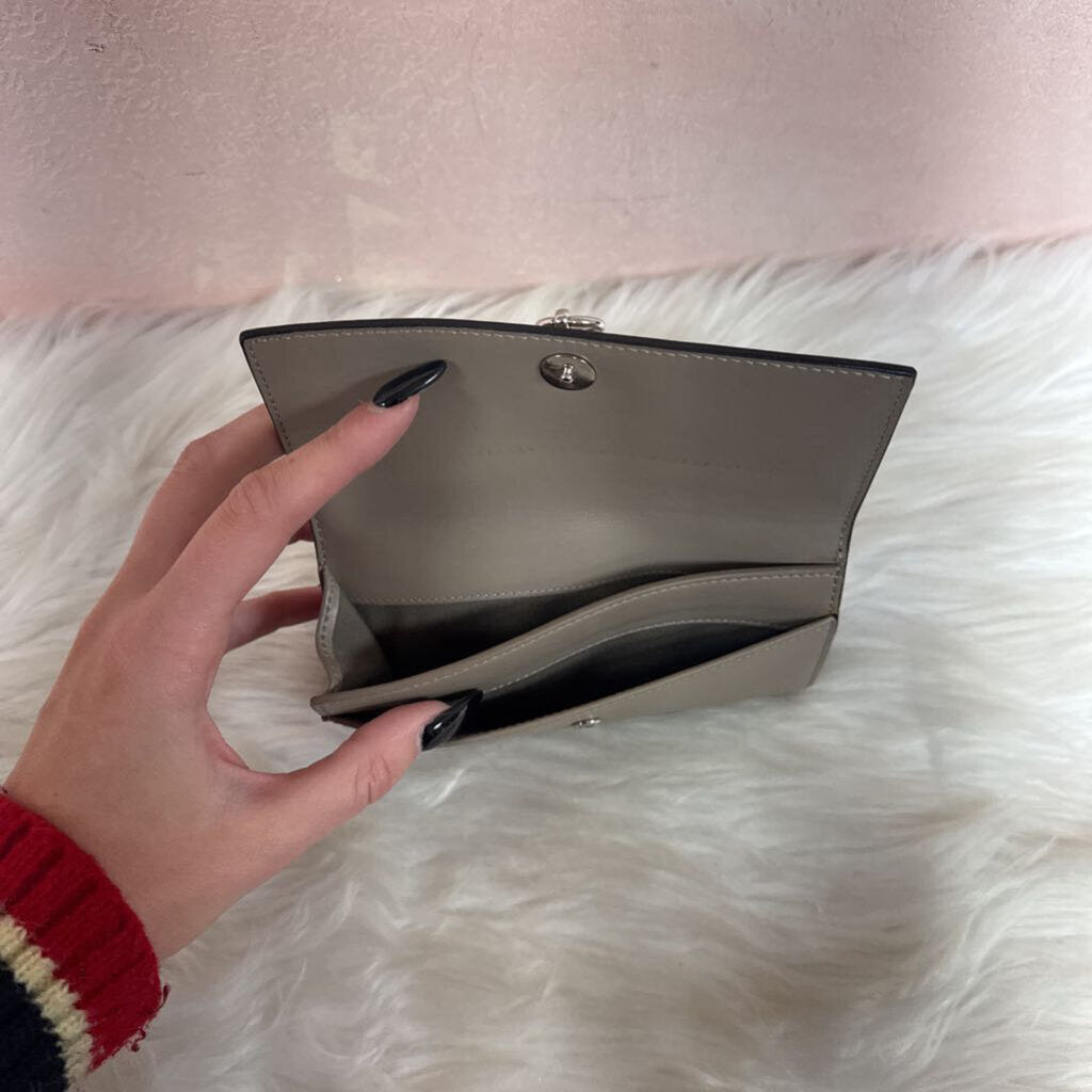 Fendi Tan Leather Flap Wallet