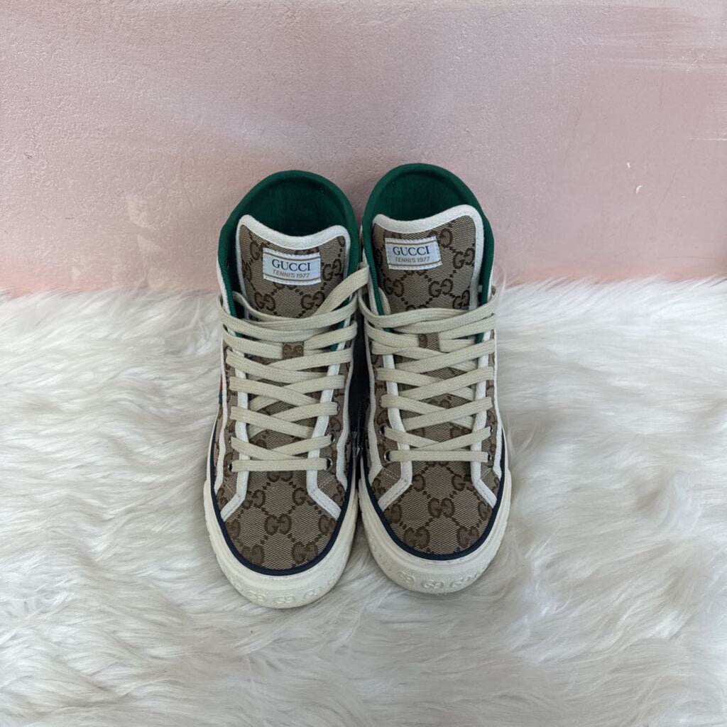 Gucci Canvas Web High Top 1977 Sneaker