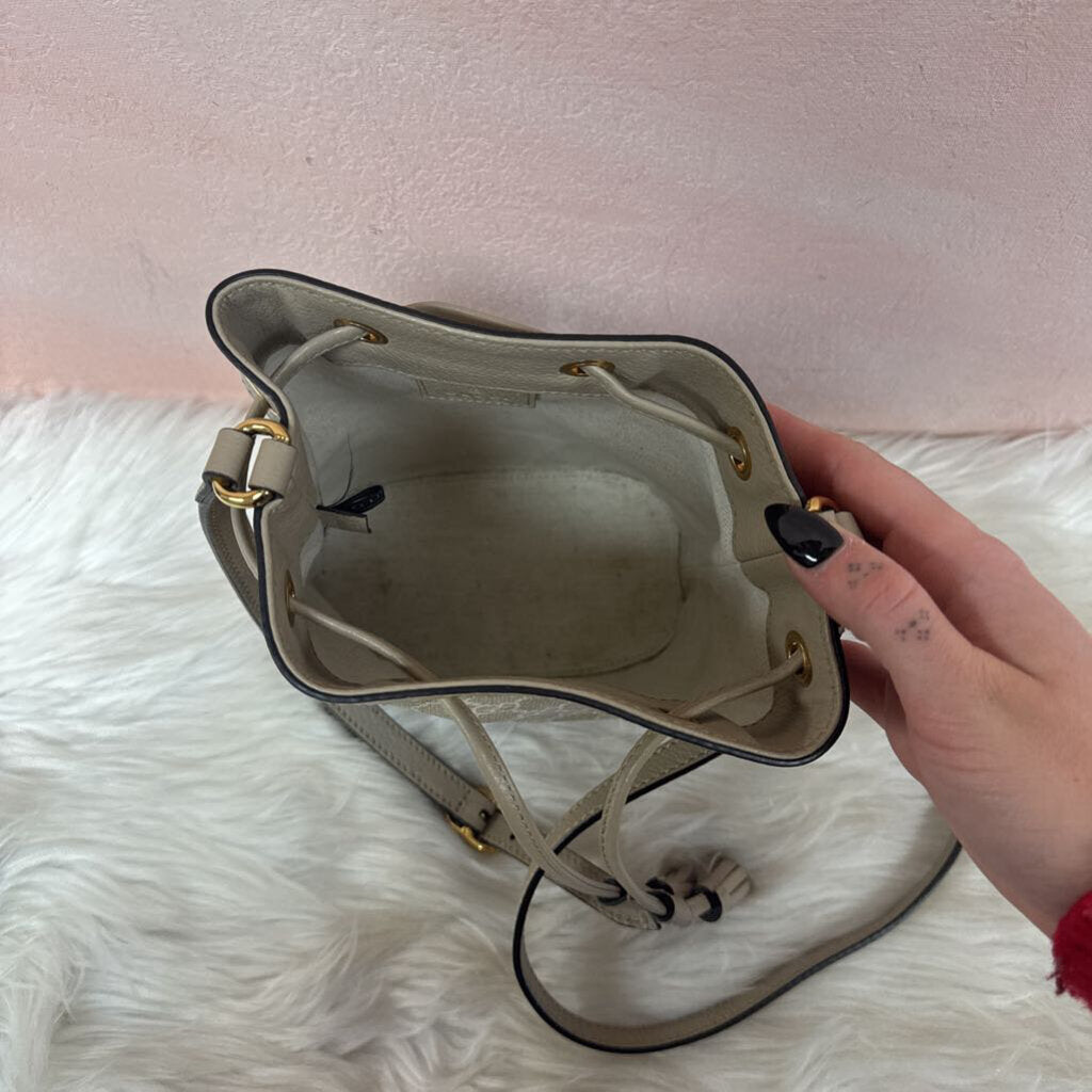 Gucci Beige Ophidia GG Mini Bucket Bag