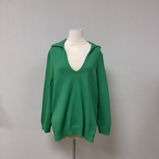 Leset Green Knit Polo Tunic NWT