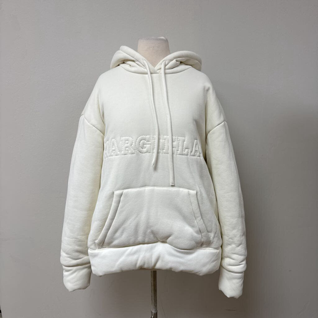 Maison Margiele White Logo Hoodie