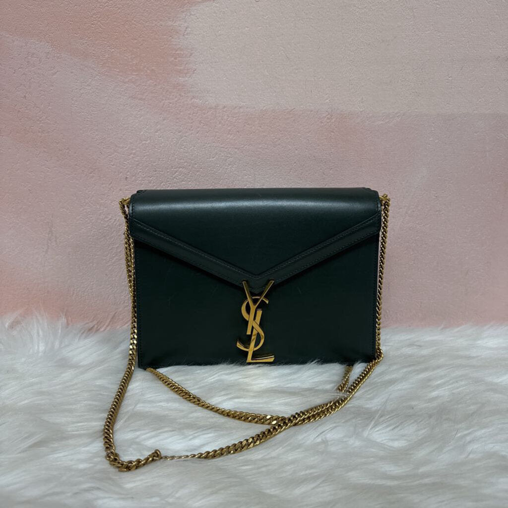 Yves Saint Laurent Leather Cassandra Monogram Chain Shoulderbag ASIs