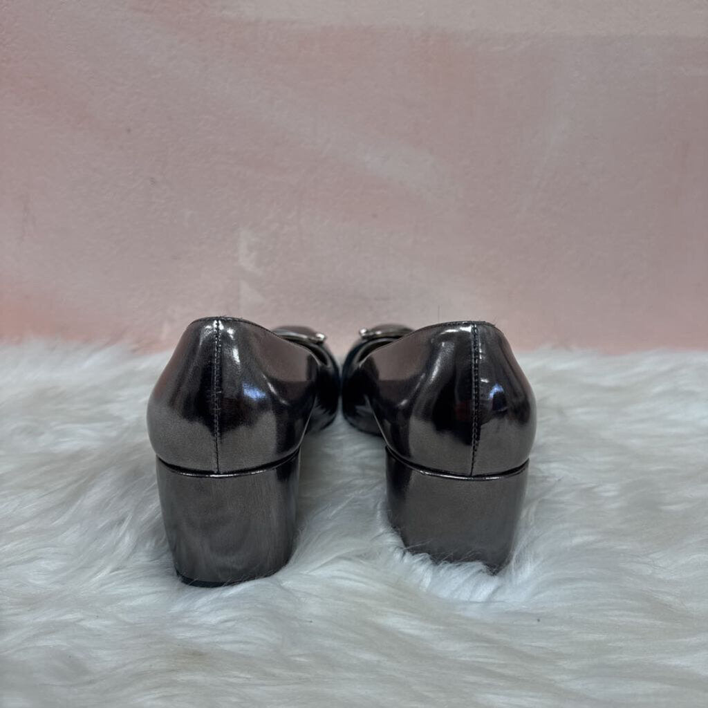 Prada Patent Leather Buckle Pump