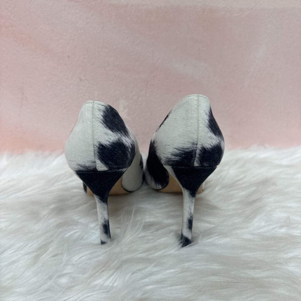 Manolo Blahnik Mohair Print Heel