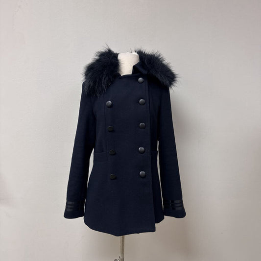 John + Jenn Naby Faux Fur Trimmed Peacoat