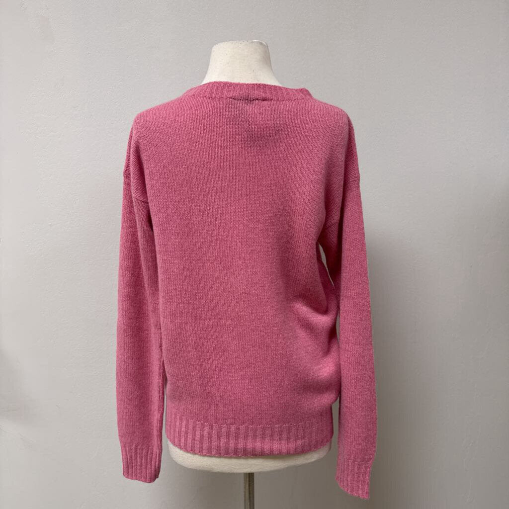 Prada Dusty Rose Cashmere Crewneck Sweater