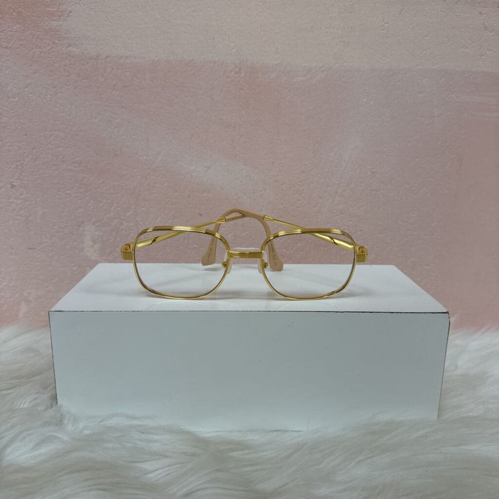 Gucci Gold Frame Blue Light Glasses