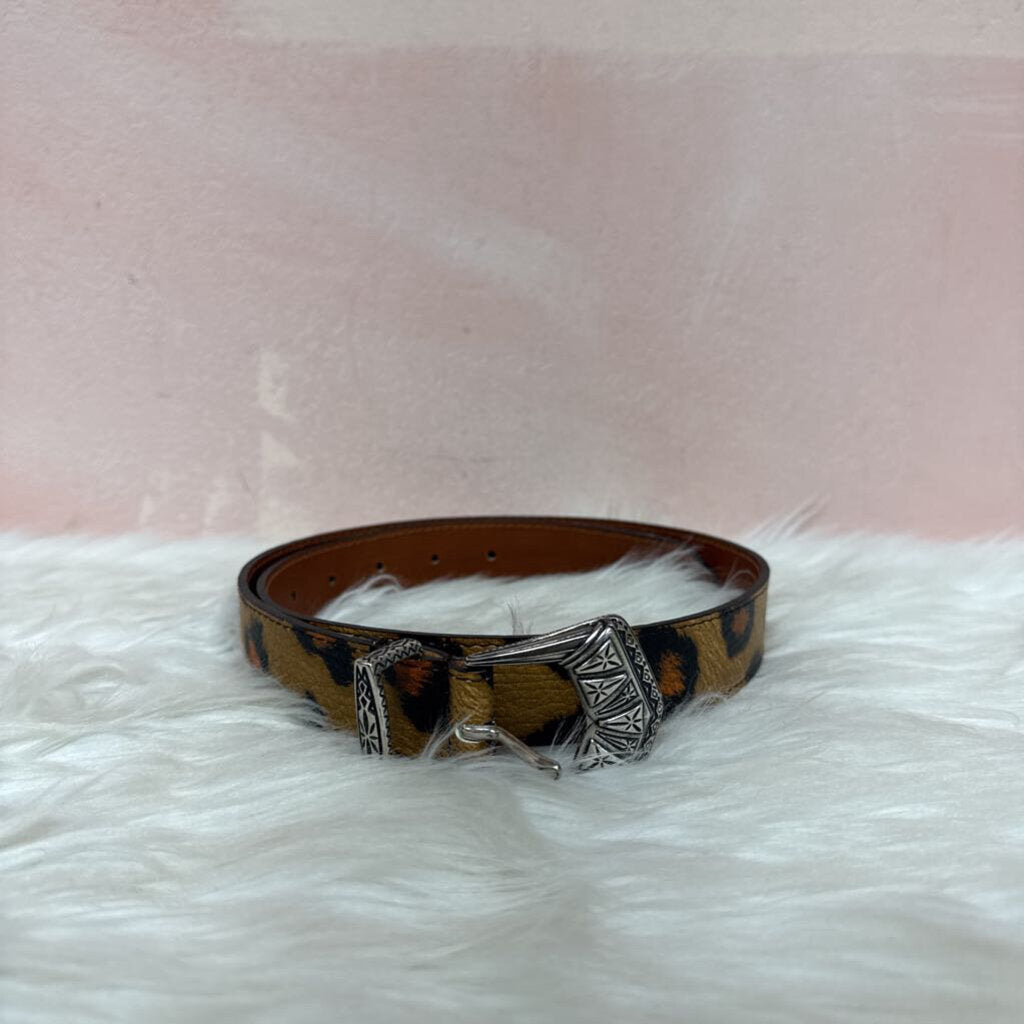 Etro Animal Print Leather Belt