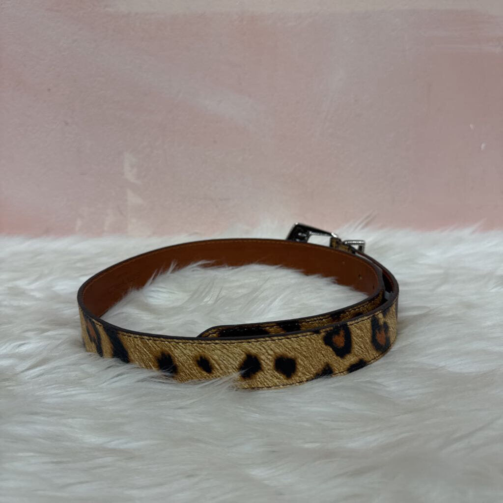 Etro Animal Print Leather Belt