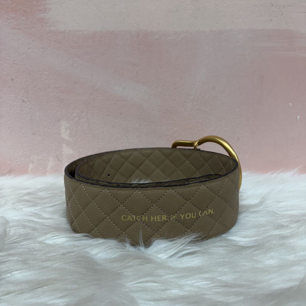 Dorothee Schumacher Tan Quilted Wide Belt