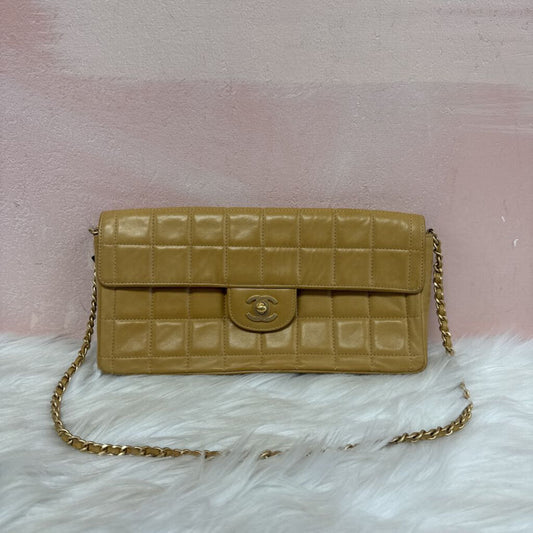 Chanel Tan Vintage Lambskin Quilted Shoulderbag '00