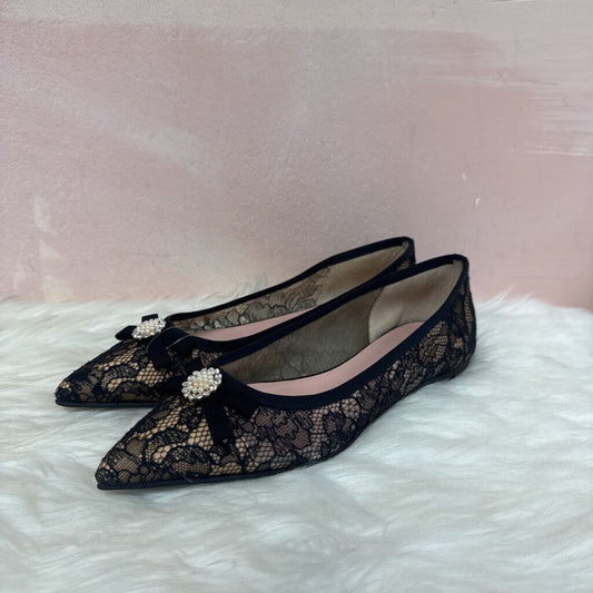 Pretty Ballerinas Black Velvet Flat