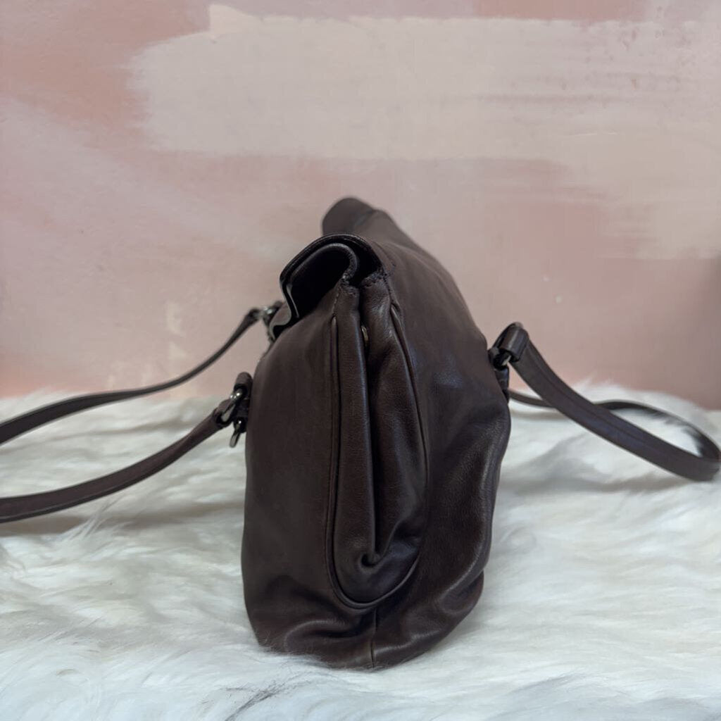 Prada Brown City Calf Shoulder Bag