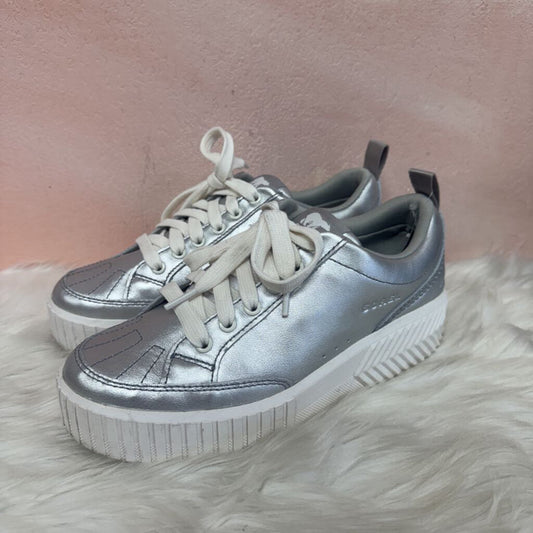 Sorel Silver Leather Sneaker