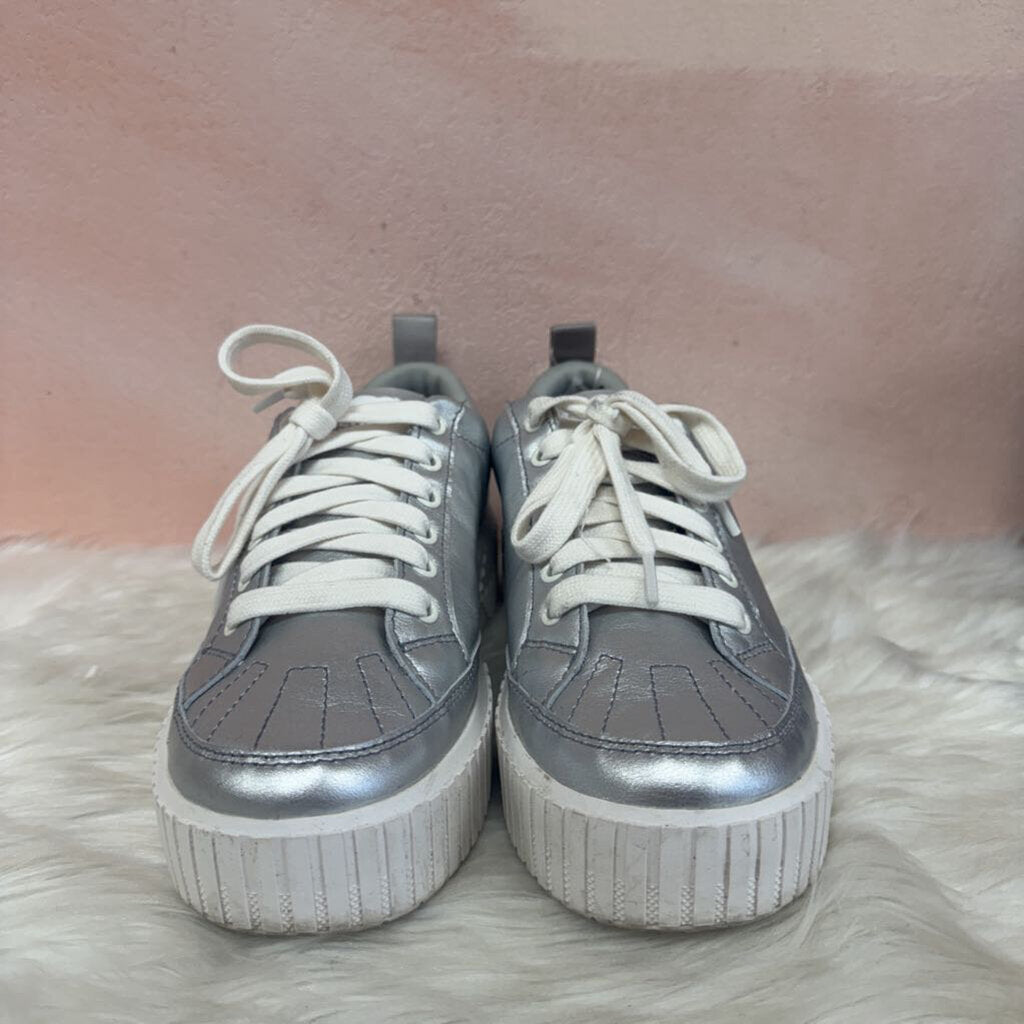 Sorel Silver Leather Sneaker